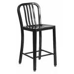 Flash Furniture 24" High Black Metal Counter Height Stool CH-61200-24-BK-GG New. Price: $179.04.