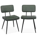 Costway Dining Chairs Set Of 2 With Pu Leather Cover Filled Sponge Open. Price: $157.79.