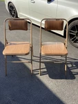 Vintage- Samsonite Folding Chairs Futura Padded Vinyl Seats/backs Model 4882 Used. Price: $150.00.