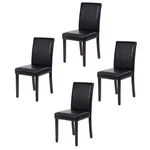 Set 4 Dining Chairs, With Pu Cushion And Waterproof Surface For Home New. Price: $154.99.