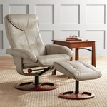 Newport Faux Leather Recliner Armchair Ottoman Footrest Ergonomic Manual. Price: $699.99.