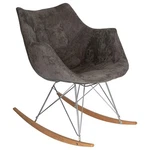 Leisuremod Willow Velvet Eiffel Base Rocking Chair Cedar Brown New. Price: $138.45.