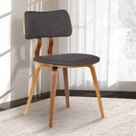Jaguar Charcoal Fabric And Walnut Wood Dining Chair New. Price: $159.91.