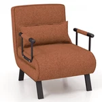 Folding 6 Position Convertible Sleeper Bed Armchair Lounge Couch W/pillow Coffee New. Price: $159.99.