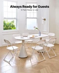 6 Pack Folding Chairs, Foldable Plastic With Heavy Duty Metal Frame, Port New. Price: $144.12.
