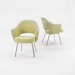 2007 Eero Saarinen Knoll Green Fabric Executive Dining Side Arm Chairs 12X Avail Used. Price: $800.00.