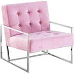 Best Master Furniture Beethoven 31.5" Velvet Accent Chair Pink/silver Plated New. Price: $145.87.