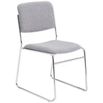 National Public Seating 8652 Stacking Chair, 8600 Series, Fabric Gray New. Price: $123.75.