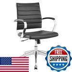 Modway Jive Ribbed Mid Back Office Chair Black EEI-273-BLK New. Price: $267.67.