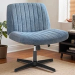 Dumos Criss Cross Legged Chair Wide Comfy Home Office Desk Seat, No Wheels New. Price: $119.89.