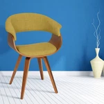 Summer Green Fabric And Walnut Wood Dining Chair New. Price: $219.91.