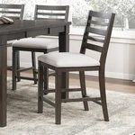 Classic Style Dark Espresso Finish Counter Height Dining Chairs Set 2 Uphol New. Price: $369.54.