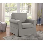 Osp Home Furnishings Ashton Chair With Fog Gray Fabric Slip Cover New. Price: $518.99.