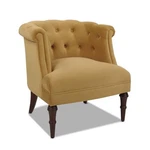 Maklaine Mid-century Hardwood Tufted Accent Chair Gold New. Price: $474.12.