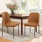 Colamy Dining Chairs Set Of 2, Modern Chair, Leather Upholstered Dinin... New. Price: $276.49.