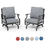 Patio Dining Chairs Set Of 2 Heavy Duty With Cushion Outdoor Rocker New. Price: $398.04.