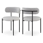 Meridian Furniture Beacon Taupe Vegan Leather And Boucle Dining Chair (set Of 2) New. Price: $294.12.