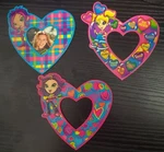 Lisa Frank Photo Frames Heart Magnets Set 3 Rockstar Swag Glamour Girl 2002 Used. Price: $25.46.