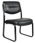 Boss B9539 Black Leatherplus Sled Base Side Chair 250 Lb Capacity New. Price: $162.78.