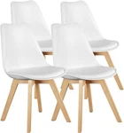 Olixis Set Of 4 Or 8 Dining Kitchen Mid-century Modern Chairs With Wood Legs New. Price: $175.99.