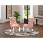 East West Furniture Faux Leather Parson Dining Chair Beige Red (set Of 2) New. Price: $323.00.