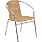 Flash Furniture Commercial Aluminum & Beige Rattan Stack Chair TLH-020-BGE-GG New. Price: $89.99.