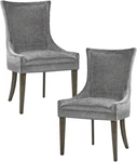 Signature Ultra Dining Chairs, Swoop Arm, Curved Back Chenille New. Price: $475.95.