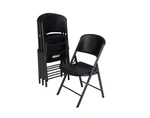 Lifetime Commercial Grade 500 Lbs Contoured Folding Chair Black 4 Pks New. Price: $212.12.