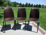 Euro Style Dalia Stacking Chair Cognac (set Of 3) 02350COG-MP2 Used. Price: $250.00.