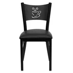 Flash Furniture Hercules Coffee Back Metal Dining Chair Black New. Price: $126.99.