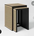 Nesting Accent Table Black/natural (fa) - Threshold New. Price: $45.00.