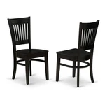 East West Furniture Vancouver 12" Wood Dining Chairs Black (set Of 2) New. Price: $170.55.