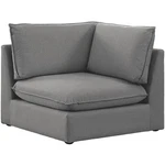 Meridian Furniture Mackenzie Grey Durable Linen Textured Corner New. Price: $837.22.