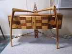 Mid Century Modern Desk Apothecary 3 Leg Eames Era Unique Hand Made 1 Of Kind! Unspecified. Price: $5400.00.