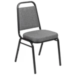 Flash Furniture Stackable Trapezoidal Back Banquet Chair In Gray And Silver New. Price: $118.03.