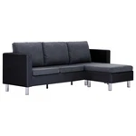 Sofa Upholstered Sectional 3 Seater With Cushions Faux Leather Vidaxl New. Price: $340.99.