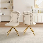 Gdfstudio - Isabella 360 Swivel Velvet Dining Chairs With Metal Base, Set Of 2 New. Price: $358.79.