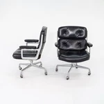 1968 Herman Miller Eames Time Life Executive Desk Chairs Black Leather 12+ Avail Used. Price: $4800.00.