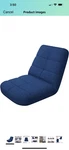 Bonvivo Easy Lounge Floor Chair With Back Support Adjustable,padded,folding Blue New. Price: $134.20.