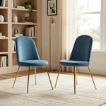 Homy Casa Zanka Modern Velvet Dining Chair Kitchen Set Of 2 White Color New. Price: $119.00.