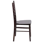 Flash Furniture Hercules Wood Chiavari Stacking Dining Side Chair Walnut New. Price: $117.76.