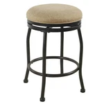 Swivel Counter Height Barstool With Metal Legs Flax Tan - Homepop New. Price: $32.99.