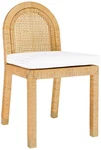 Tov Furniture Amara 17 3/4" Wide Natural Rattan Dining Chair New. Price: $359.00.