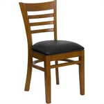 Flash Furniture Hercules Ladder Back Dining Chair Cherry And Black New. Price: $165.99.