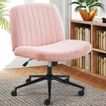 Sweetcrispy Criss Cross Chair Legged With Wheel, Armless Office Swivel Desk New. Price: $35.99.