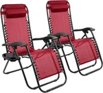 Elevon Zero Gravity Chair Set Of 2 With Cup Holder Pillows New. Price: $147.99.