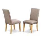 East West Furniture Driscol 39" Fabric Dining Chairs Oak/gray (set Of 2) New. Price: $189.78.