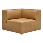 Modway Mingle Modern Faux Leather Corner Chair Tan Finish New. Price: $632.34.
