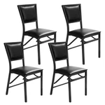 Set Of 4 Folding Dining Chair Metal Frame Home Restaurant Furniture Portable New. Price: $169.99.