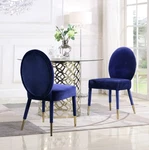 Iconic Home Leverett Dining Chair Upholstered Oval Back Armless Design Velvet... Open. Price: $106.60.